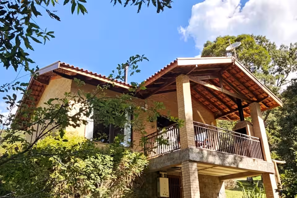 Descanso na varanda privativa com vista