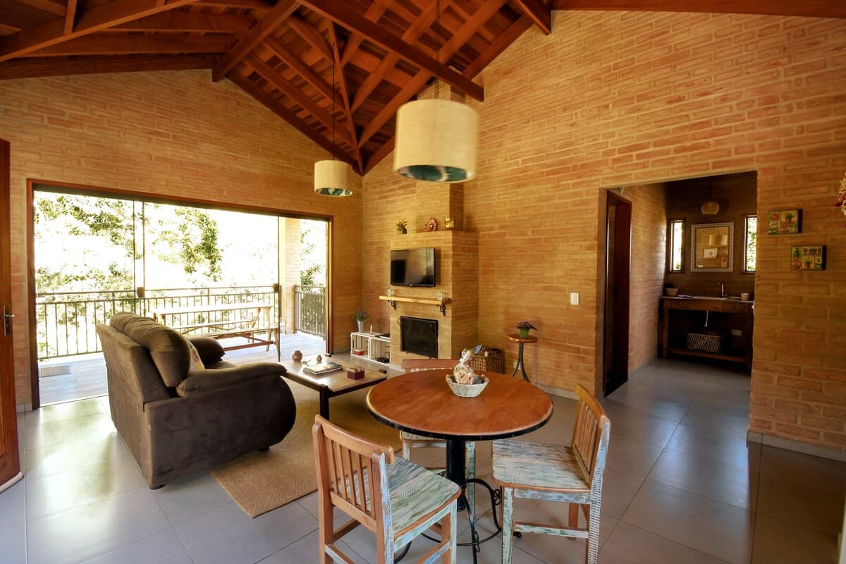 Chalé Hortensia — Luxo em cada detalhe, com Lareira e Privacidade para Casais 7